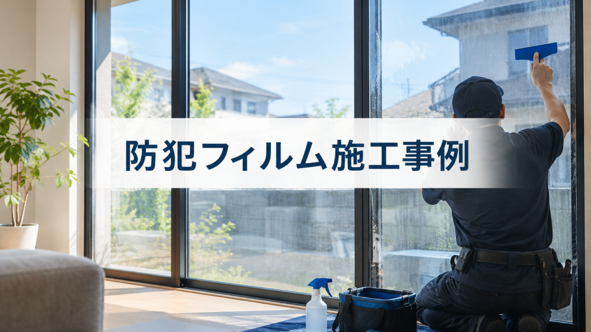 埼玉県上尾市防犯フィルム【施工事例】